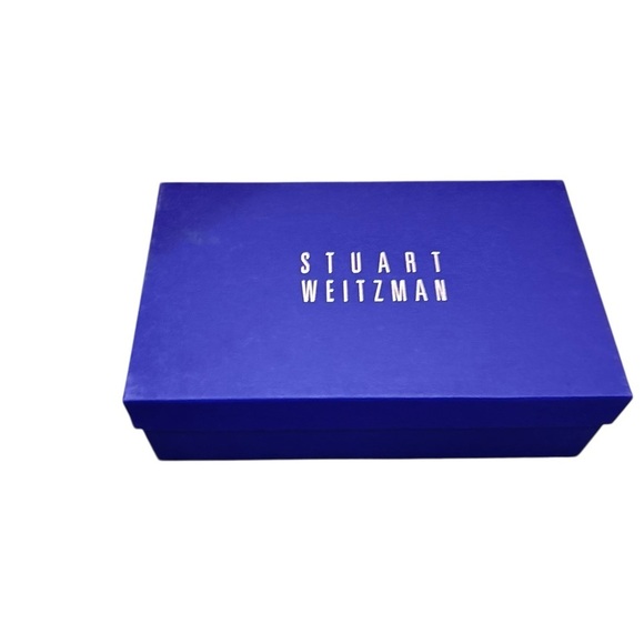 Stuart Weitzman Nude Patent Leather wedge Heels round toes in box sz 8 narrow - Picture 8 of 10